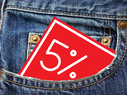 5 procent sleva v kapse